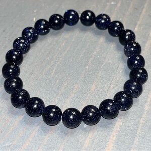 3/$15 Hand Crafted Midnight Blue Sparkly Bracelet